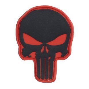 M-Tac нашивка Punisher PVC Red/Black
