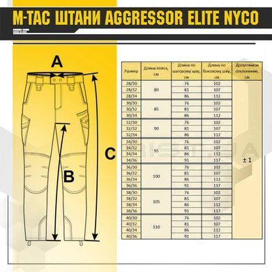 M-Tac штани Aggressor Elite NYCO Multicam 34/34