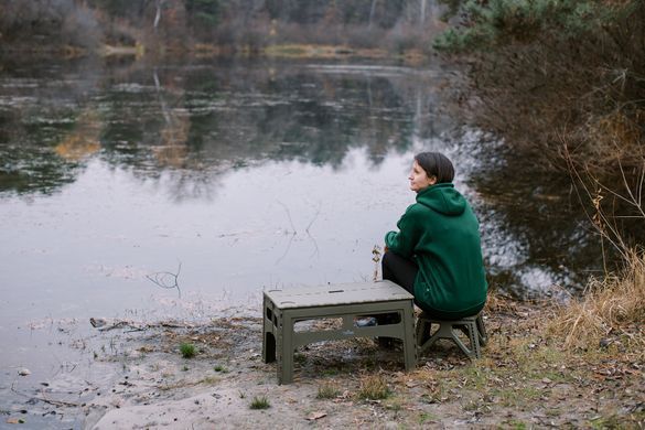 Стіл Tribe Camp Table Low пластиковий T-EF-0003-olive