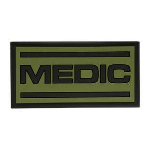 M-Tac нашивка Medic PVC Olive/Black