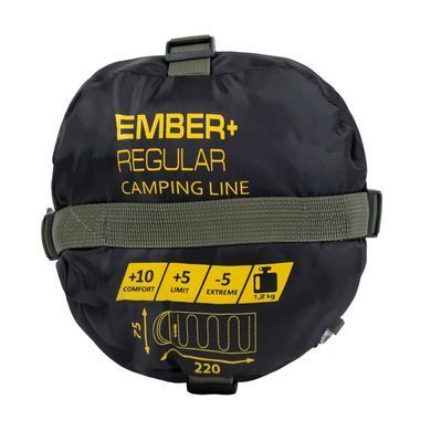 Спальний мішок Tramp Ember+ Regular лівий UTRS-063R-olive-L