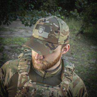 M-Tac нашивка флаг Украины с гербом (80х50 мм) Olive/GID