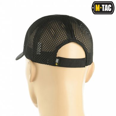 M-Tac бейсболка з липучкою та сіткою Flex ріп-стоп Black L/XL