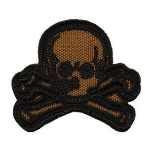 M-Tac нашивка Old Skull койот/черный