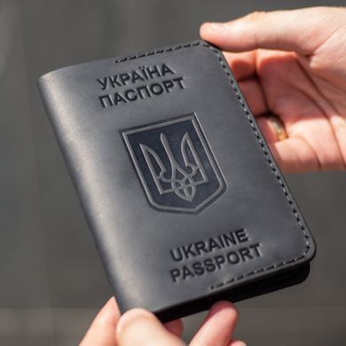 Обкладинка на паспорт чорна