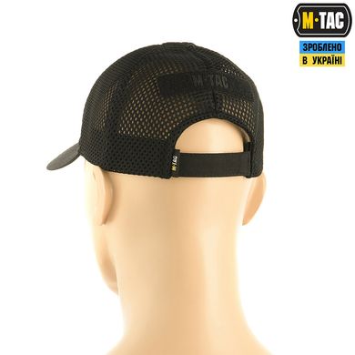 M-Tac бейсболка тактическая с сеткой Elite Flex Black L/XL