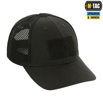 M-Tac бейсболка тактическая с сеткой Elite Flex Black L/XL