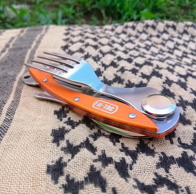 M-Tac столовий набір складний Orange/Steel