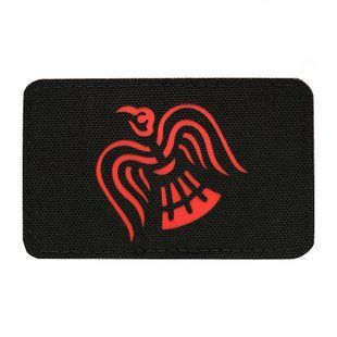 M-Tac нашивка Стяг Крука Laser Cut Black/Red