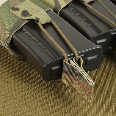 M-Tac підсумок еластичний на 3 магазина Elite Laser Cut Multicam