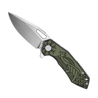 M-Tac ніж складний Type 12 Scandinavian Stonewash Black/Olive