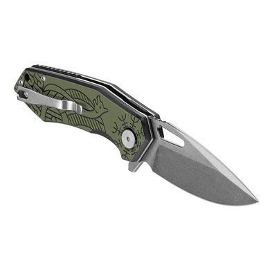 M-Tac ніж складний Type 12 Scandinavian Stonewash Black/Olive