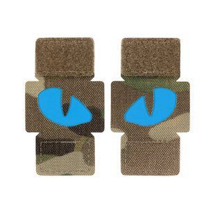 M-Tac нашивка Tiger Eyes Laser Cut (пара) Multicam/Blue/GID