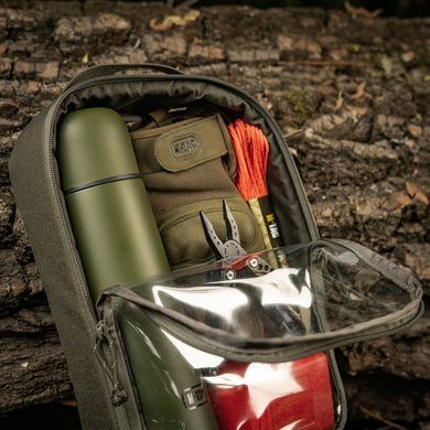 M-Tac органайзер утилитарный прозрачный Elite Large (30х19 см) Ranger Green