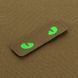 M-Tac нашивка Cat Eyes Laser Cut Coyote/Green/GID