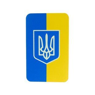 M-Tac нашивка флаг Украины с гербом (80х50 мм) вертикальная Full Color/GID