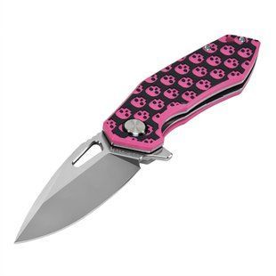 M-Tac нож складной Type 12 Skull Black/Pink/Steel