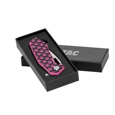 M-Tac ніж складний Type 12 Skull Black/Pink/Steel