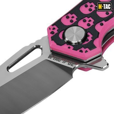 M-Tac ніж складний Type 12 Skull Black/Pink/Steel
