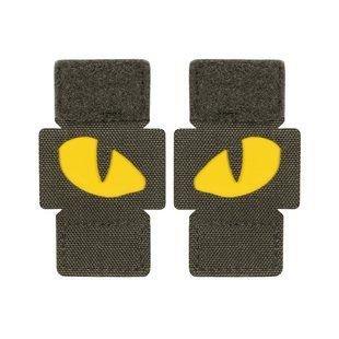 M-Tac нашивка Tiger Eyes Laser Cut (пара) Ranger Green/Yellow/GID