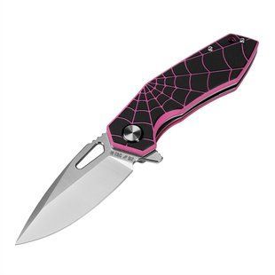 M-Tac нож складной Type 12 Spider Web Black/Pink/Steel