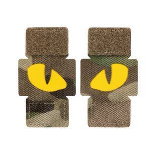 M-Tac нашивка Tiger Eyes Laser Cut (пара) Multicam/Yellow/GID