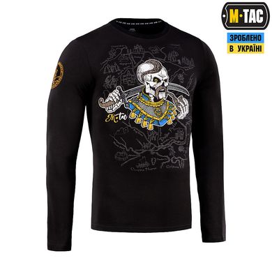 M-Tac футболка Земля Козаків довгий рукав Black 2XL