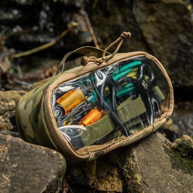 M-Tac органайзер утилитарный прозрачный Elite Medium (26х11 см) Multicam