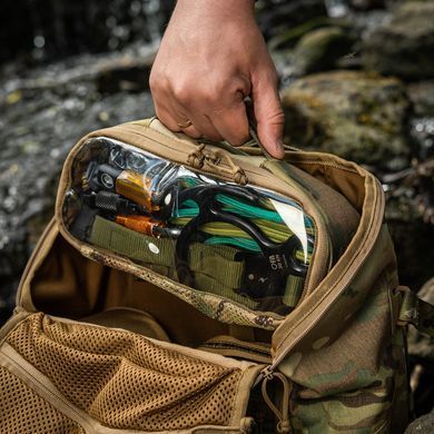 M-Tac органайзер утилитарный прозрачный Elite Medium (26х11 см) Multicam