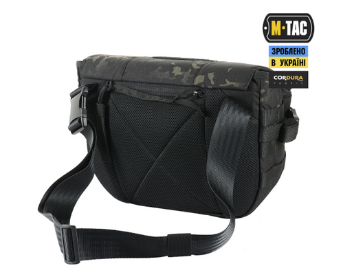 M-Tac сумка Messenger Bag Elite Hex Multicam Black/Black