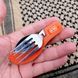 M-Tac столовий набір складний роз'ємний Orange/Steel