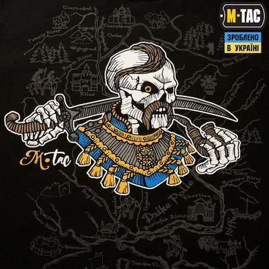M-Tac футболка Земля Козаків довгий рукав Black M