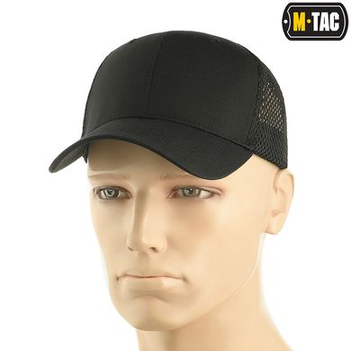 M-Tac бейсболка с сеткой Flex рип-стоп Black S/M