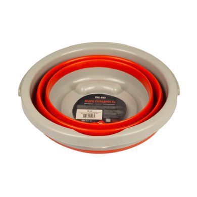 Ведро TRAMP складное силиконовое 5L Оранжевое