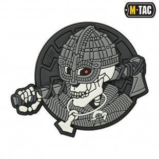 M-Tac нашивка Undead Viking 3D PVC Grey