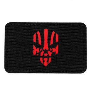 M-Tac нашивка Месник горизонтальная Laser Cut Black/Red