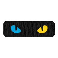 M-Tac нашивка Cat Eyes Laser Cut Black/Yellow/Blue/GID