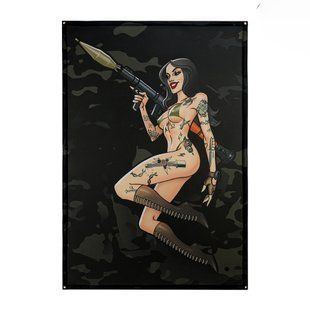 M-Tac банер Tactical girl RPG 900x1300 Black MC