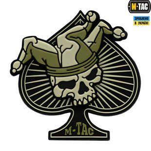 M-Tac нашивка Ace of Spades 3D PVC Black/Olive