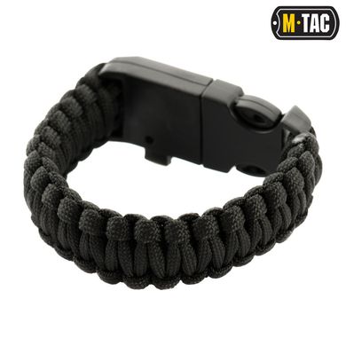 M-Tac браслет паракорд с искровысекателем Black L