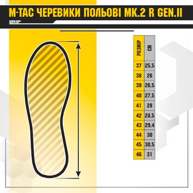 M-Tac ботинки полевые Mk.2 R Gen.II Black