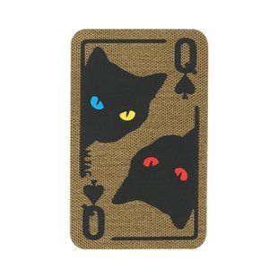 M-Tac нашивка Queen of spades Coyote/Black