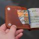 Кожаный зажим для купюр Prime на магнитных кнопках коньяк