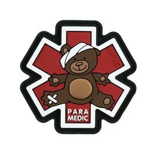 M-Tac нашивка Paramedic Ведмідь (PVC) Brown/Black