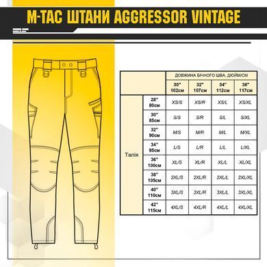 M-Tac штани Aggressor Gen.II Vintage Olive 32/34