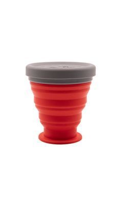 Стакан складаний TRAMP силіконовий з кришкою 200мл UTRC-126, terracota
