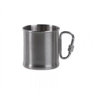 Кружка нержавіюча Sturm Mil-Tec&reg; "Stainless Steel Karabiner Cup" (250 ml) Steel