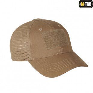 M-Tac бейсболка с липучкой и сеткой Coyote S/M