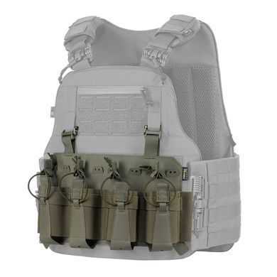 M-Tac передня панель для чохла бронежилета Sturm на 4 магазина Ranger Green