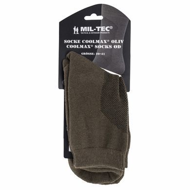 Шкарпетки трекінгові Mil-Tec Coolmax&reg; Socks Olive 44-45